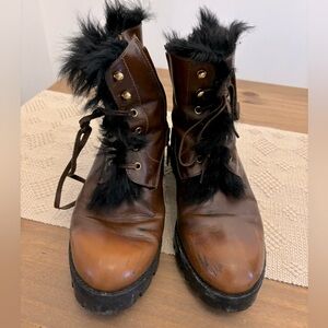 Prada Women's Leather Ankle Boots